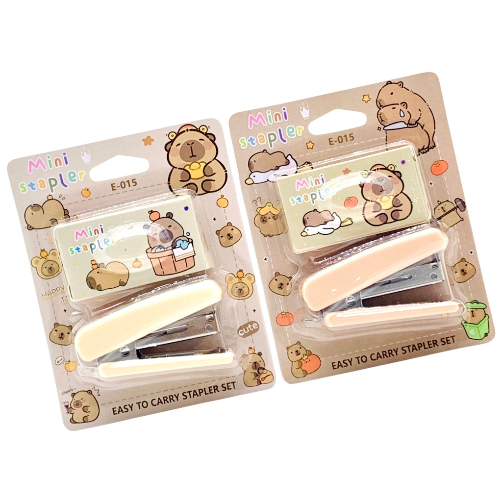 

STAPLER E-015 + STAPLES CAPYBARA / ALAT JEPRETAN KERTAS