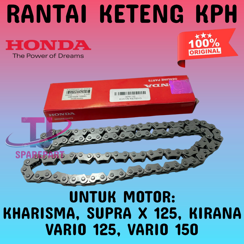 RANTAI KETENG KPH BERKUALITAS ORIGINAL ASLI MOTOR Honda KARISMA ,SUPRA X 125 ,KIRANA ,VARIO 125,ORI