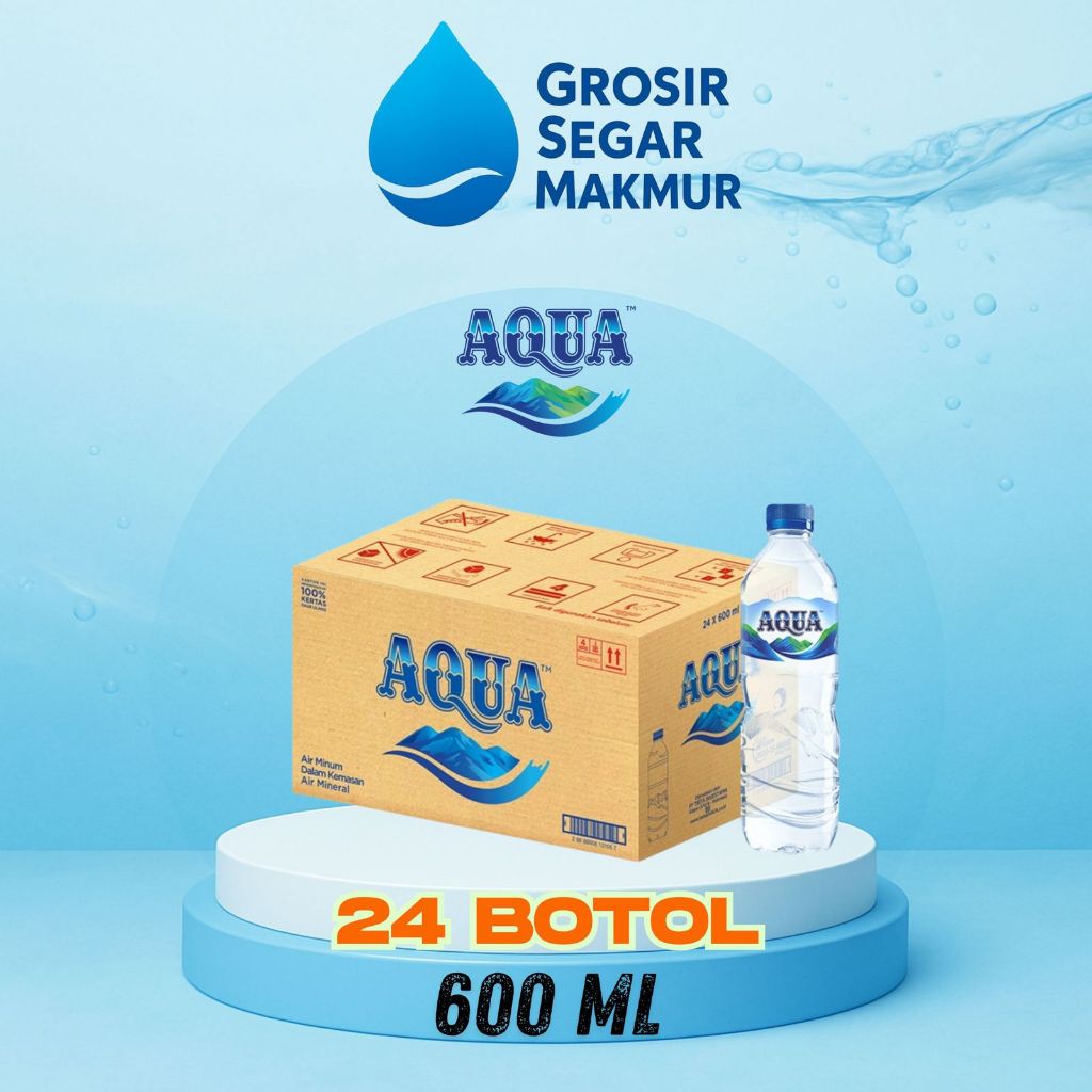 

AQUA Air Mineral 600ml x 24 botol (1 box)