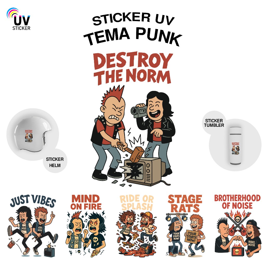

STIKER UV - TEMA PUNK | STICKER UV, STICKER MOTOR, STICKER MOBIL, STICKER HELM, STICKER TUMBLER, STICKER 3D, STICKER UV DTF BY UVSticker