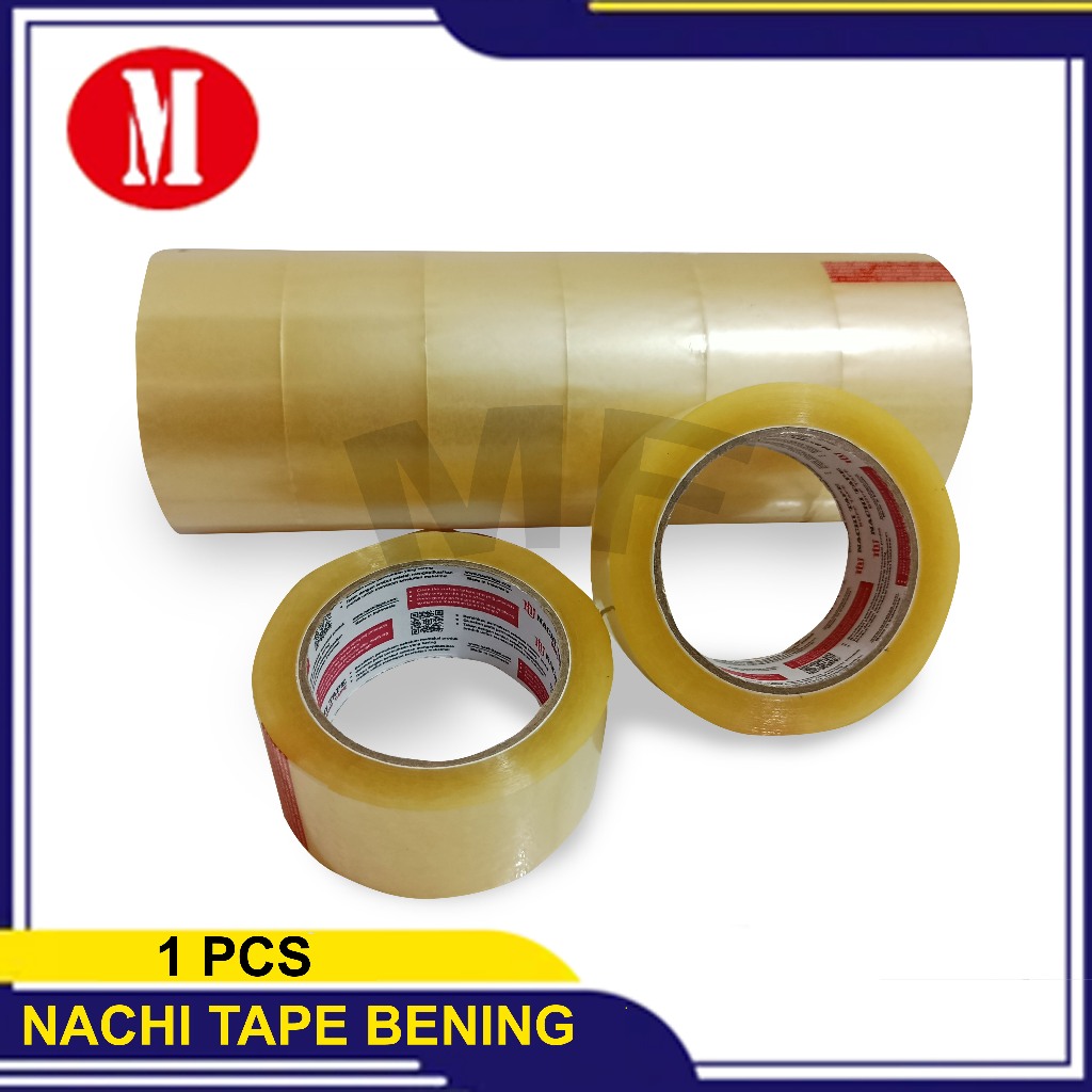 

Nachi Tape Bopp Tape / Lakban Bening/ isolasi bening 24mm