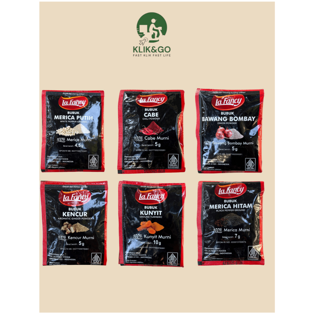 

La fancy foods Aneka Bumbu Bubuk Instan Rempah Murni Bubuk