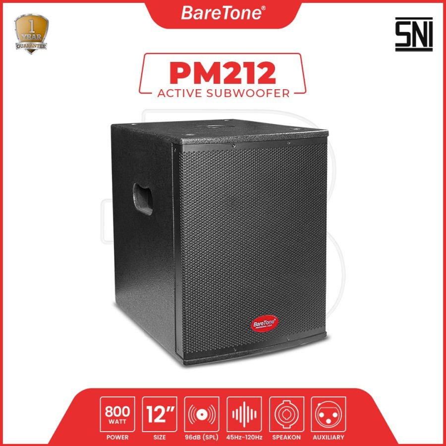 BARETONE PM212 SUBWOOFER AKTIF BARETONE PM 212 ORIGINAL 12 INCH
