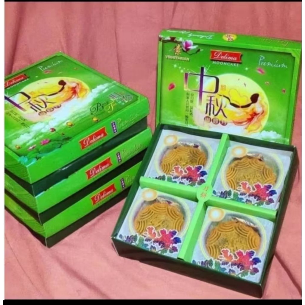 

kue Bulan Mooncake Delima Asli Medan-Mini & premium berbagai Rasa(halal)