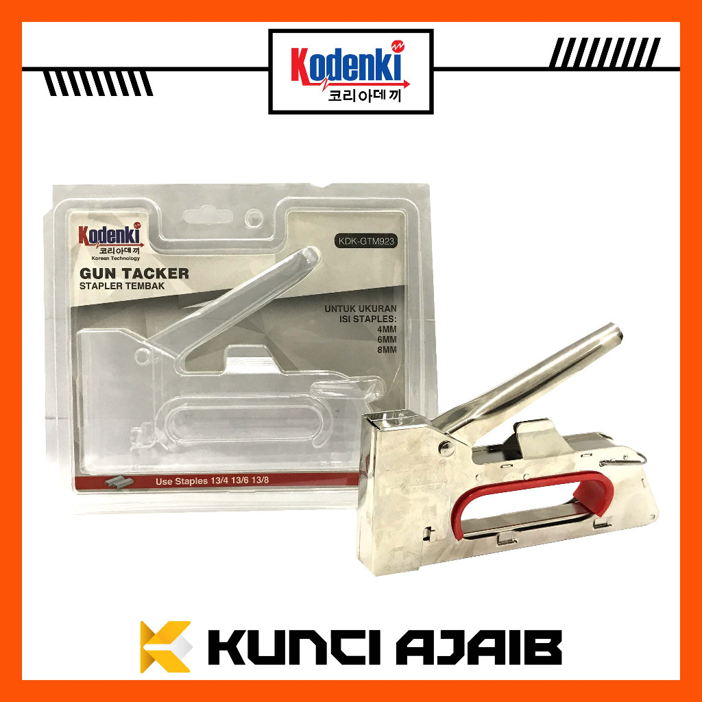 

KODENKI GTM923 Staples Gun R23 Tacker - Stapler Jok Tembak Hekter Manual