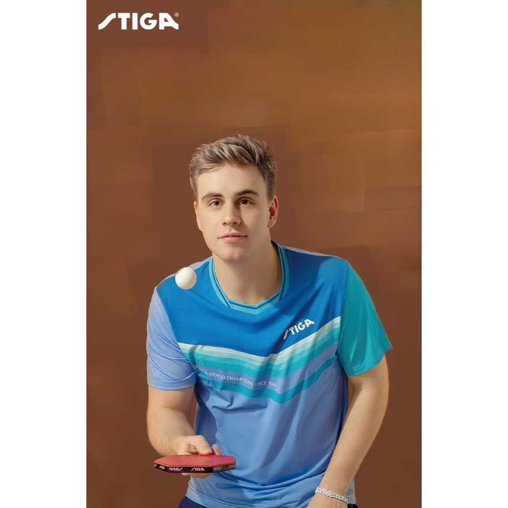 Baju Jersey Pingpong Original STIGA | Athletic Shirt