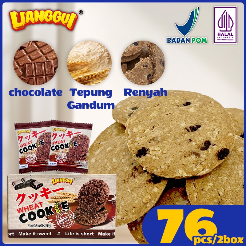 

Lianggui Biskuit Oat Cokelat Kacang dengan Chia Seed Wijen Hitam Cemilan Sehat untuk Diet Energi