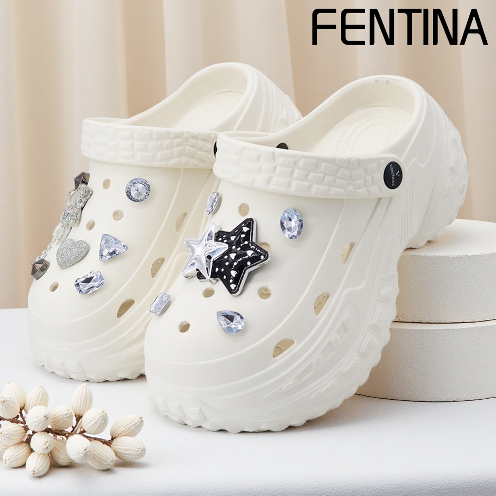 FENTINA Sandal Kodok Wanita Wedges Sandal Sepatu Wanita Korea Cewek Sandal Jelly Baim Wanita