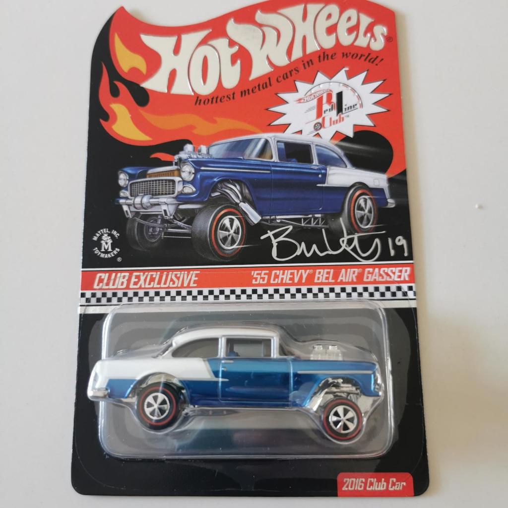 Hot Wheels Rlc 55 Chevy Bel Air Gasser Blue