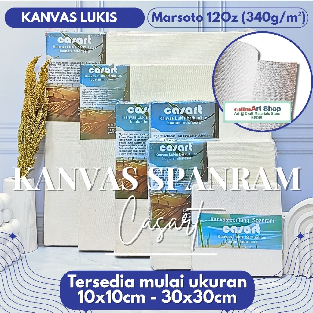 

Kanvas Lukis Casart 10x10cm - Kanvas Siap Lukis Premium