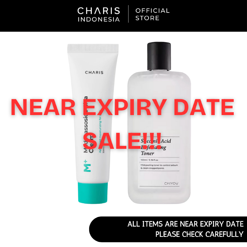 [NEAR EXP DATE SALE] CHARIS M+ CREAM FROMCHIYOU EXFOLIATING TONER TEA TREE SERUM