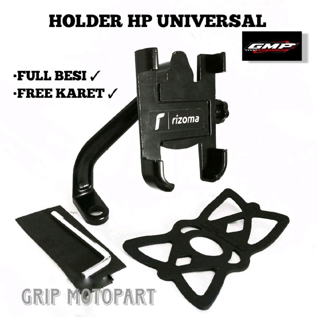 HOLDER HP MOTOR FULL ALUMUNIUM BESI