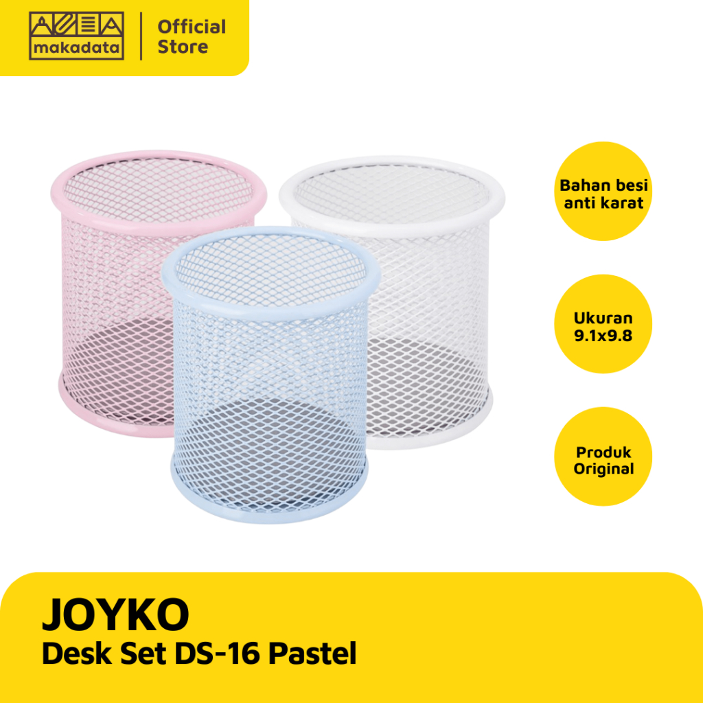 

DESK SET / TEMPAT PENSIL JOYKO DS-16 BESI PASTEL (1 PCS) MURAH