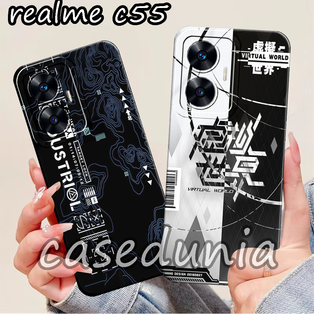 Softcase Realme C55 - C15 - C12 - C25 - C25s - C35 - C21- C21y - C25y Motif Cowok - Case Kekinian
