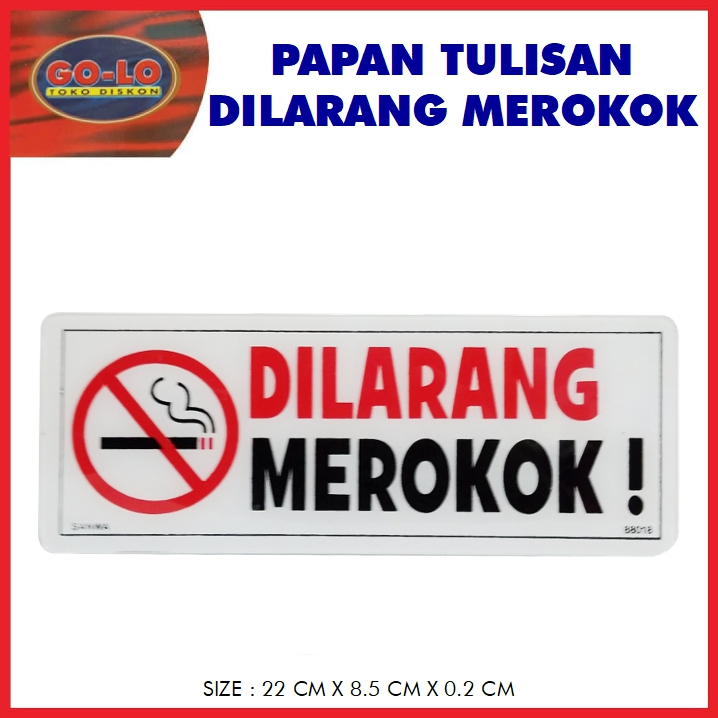 

sign board Dilarang Merokok akrilik/papan tulisan sansan wawa
