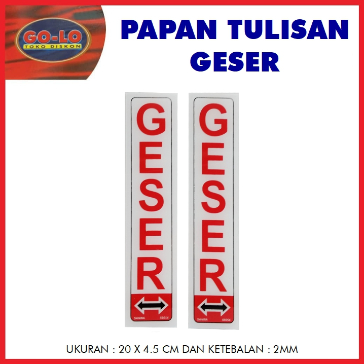 

sign board Geser akrilik/papan tulisan sansan wawa