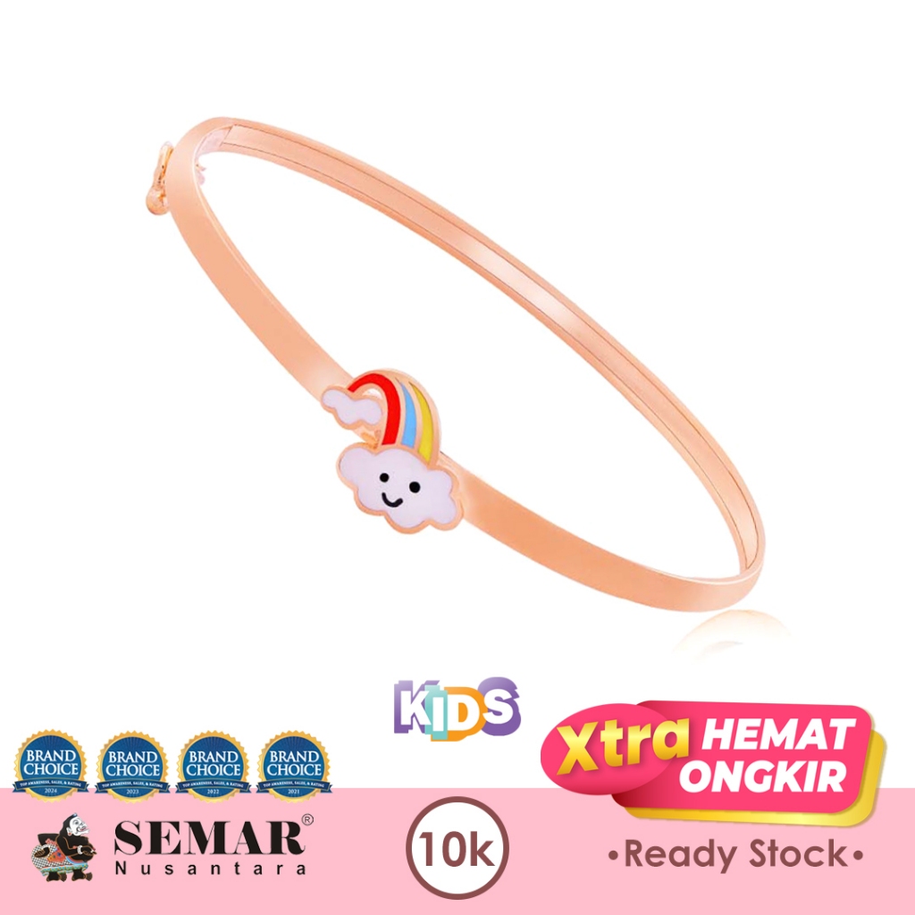 Gelang Emas Anak Colour Sweet Rainbow Gold 10K Semar Nusantara