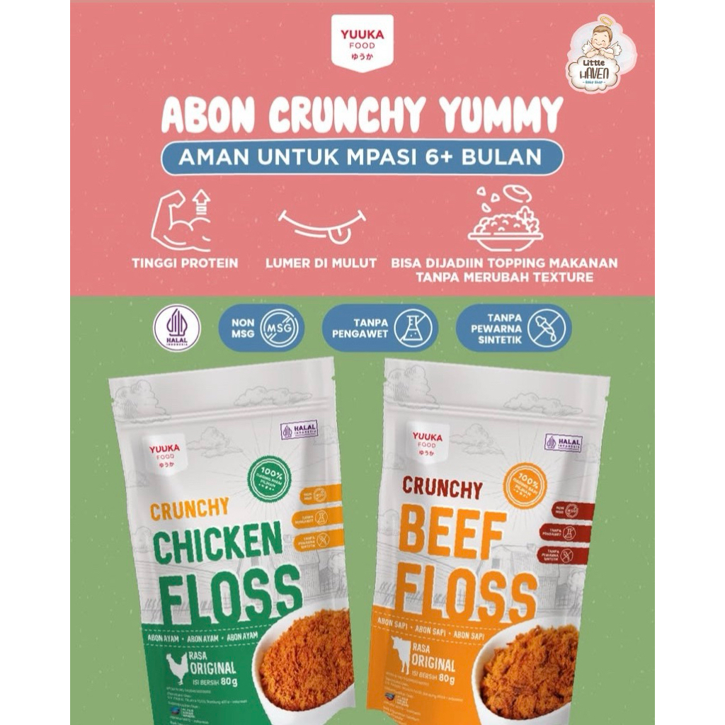 

YUUKA FOOD CRUNCHY ABON SAPI & AYAM 80gr