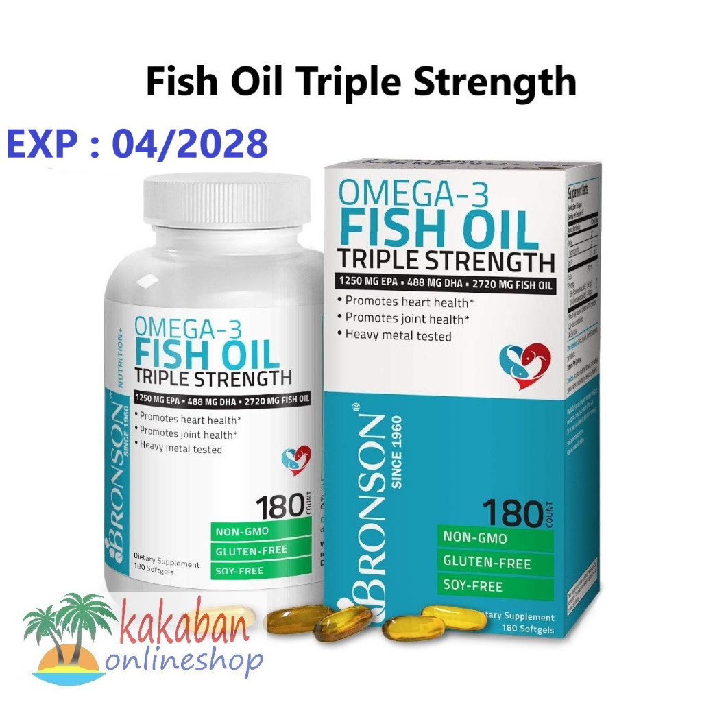 BRONSON Omega-3 Fish Oil Triple Strength
