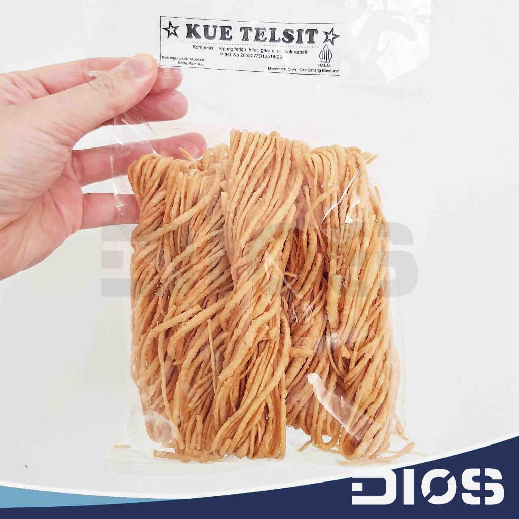 

Kue Telsit Jajanan Asin Cemilan Snack Halal Bandung