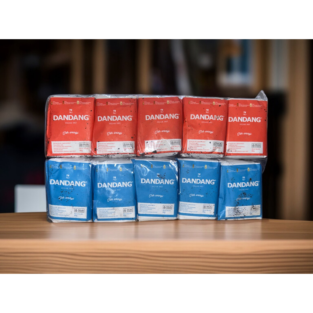

Teh Dandang 80 Gr isi 5 Pcs Merah Biru murahh
