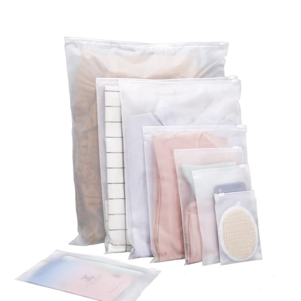 Kantong Ziplock Travel Pouch serbaguna Pouch ziplock Zipper Storage Bag