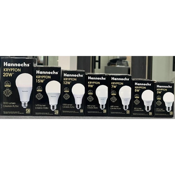 HANNOCHS KRYPTON Bulb Bohlam Lampu LED Hanochs Krypton 3W 5W 7W 9W 12W 15W 20Watt