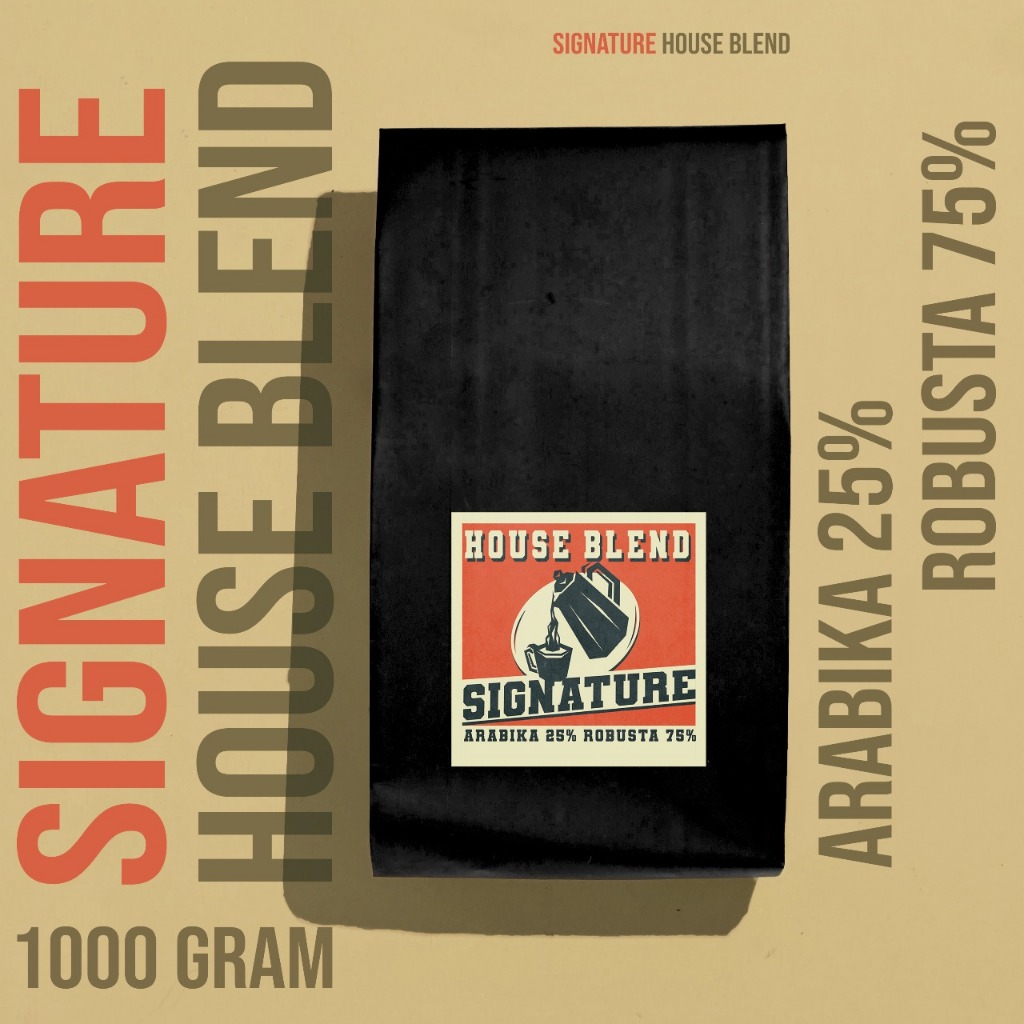 

Arabika Robusta Signature House Blend – Fresh Roasted Arabika 30% Robusta 70% 1kg, Biji | Bubuk | Giling | Whole Bean | Jogja Roaster