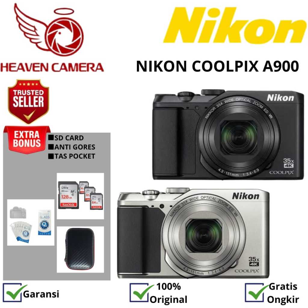 NIKON COOLPIX A900 / NIKON A900 / NIKON A900 DIGITAL CAMERA