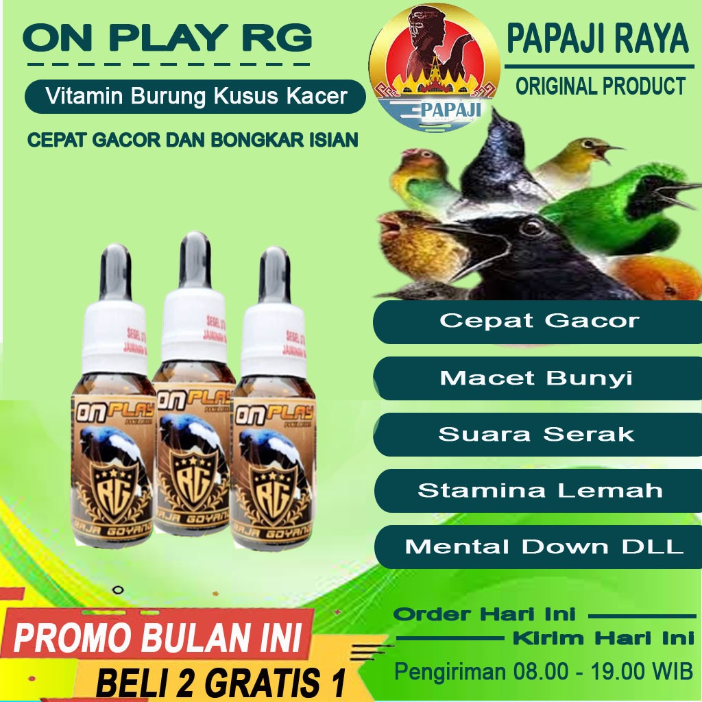 ONPLAY RG - Doping Vitamin Kacer Cepat Gacor Ngobra Bongkar Isian