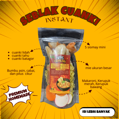 

SEBLAK INSTAN KOMPLIT PLUS CUANKI DAN MIE TERMURAH