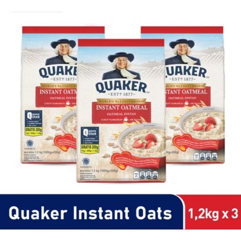 

Quaker Instant oatmeal 1200gr - exp 11/2026