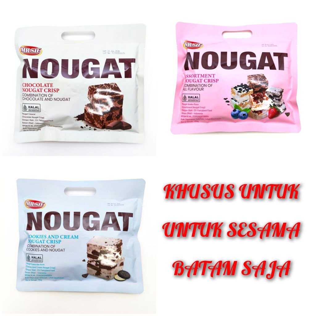 MR.SIF Nougat Crisp Chocolate 150 gram