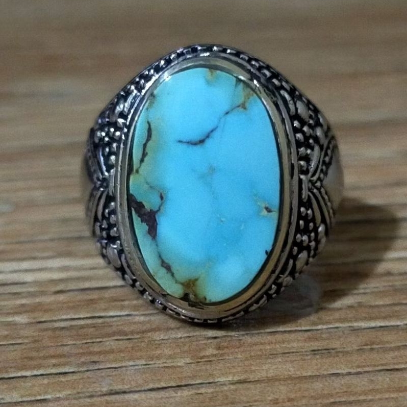 Natural Batu Pirus Persia Minim serat, Hijau Kedondong original asli