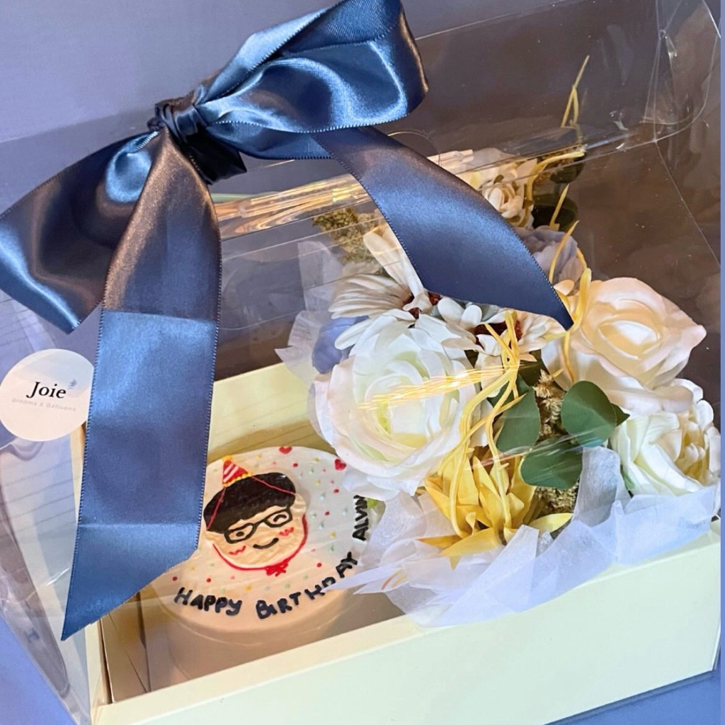 

Bundle of Joie - Bento Cake & Artificial Flower
