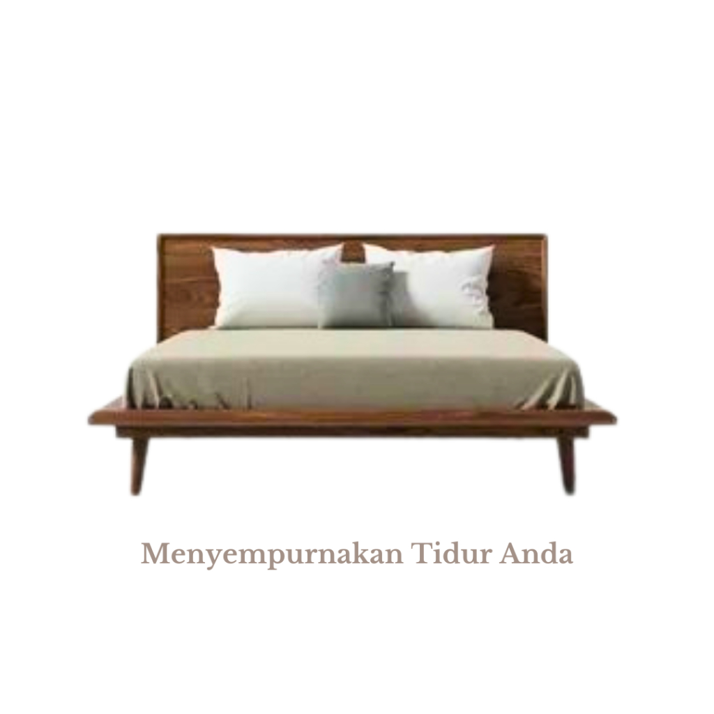 Olvera - Dipan Jati Ukuran 160x200 / 180x200 Bed Frame Minimalis Kayu Solid