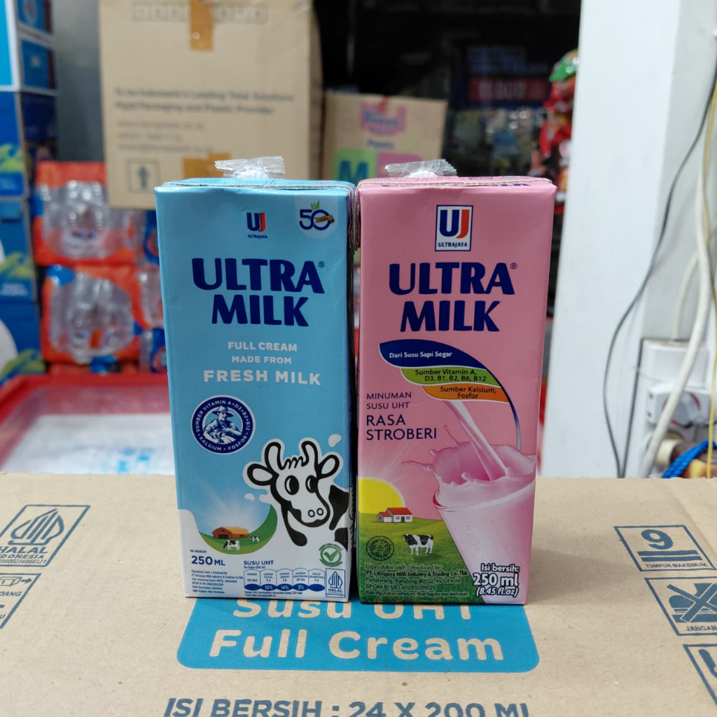 

Susu Ultra UHT Milk 250ml | Ultra Full Cream / Coklat / Stroberi ECER