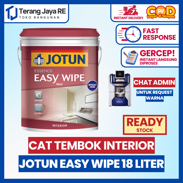 Cat Tembok Interior JOTUN ESSENCE EASY WIPE 18 Liter