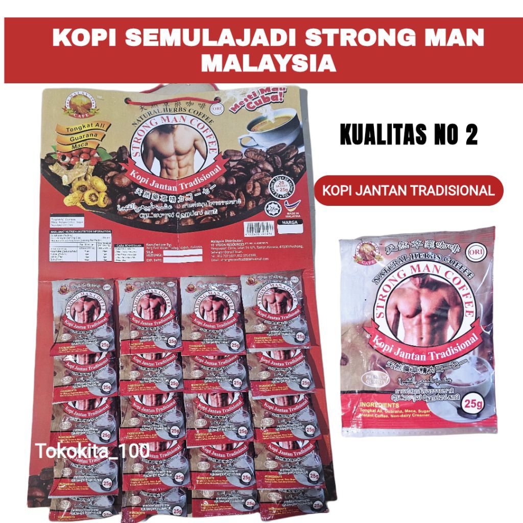 

20 BUNGKUS KOPI NO 2 KESEHATAN PRIA PERPAPAN