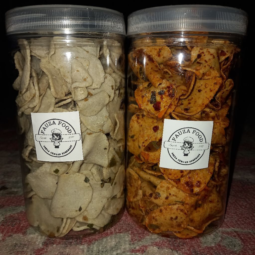 

KERIPIK BASRENG 2 RASA,pedas & ori harga lebih hemat