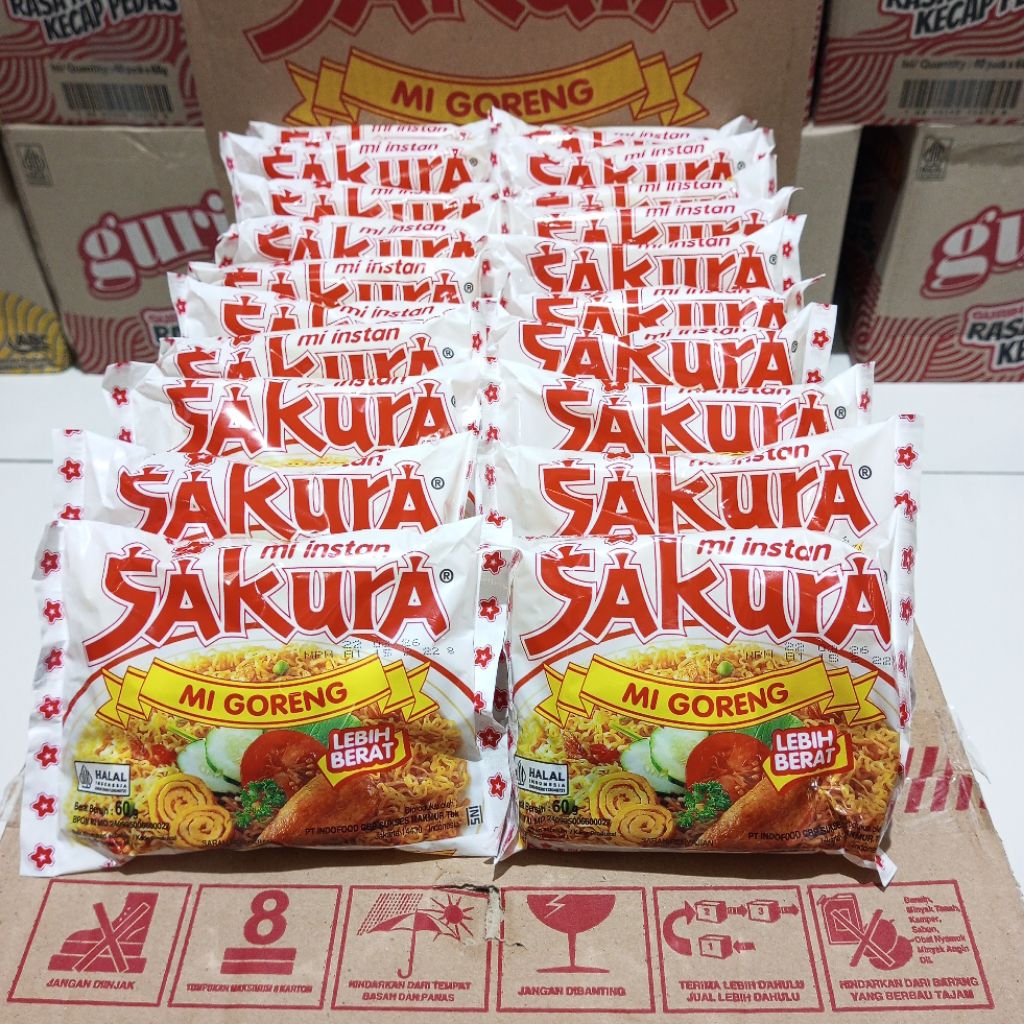 

( 20 PCS ) Sakura Goreng Mie Instan 60gr x 20 Bungkus