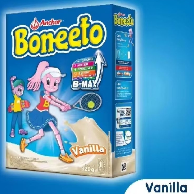 

Boneeto Boneto Susu Bubuk Vanila Cokelat 320g - Nutrisi untuk Daya Pikir dan Tubuh Aktif Anak