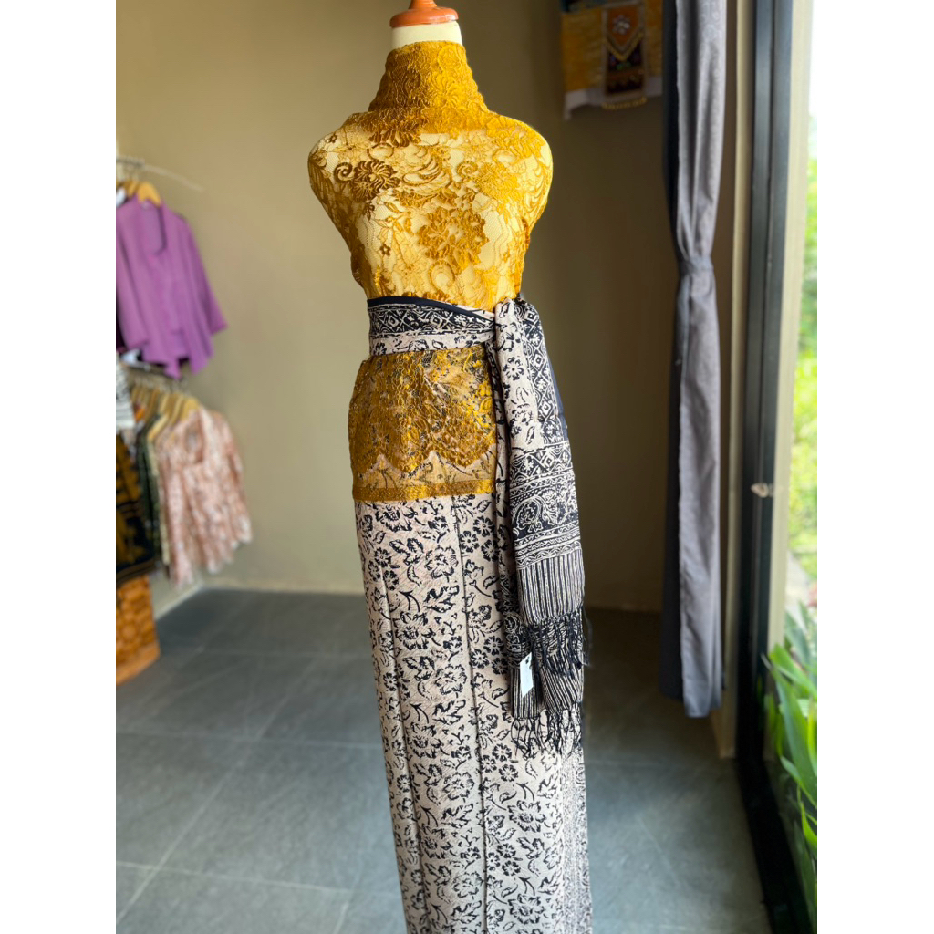 Kain Kebaya Brokat Metalic Glossy || Kain Kebaya