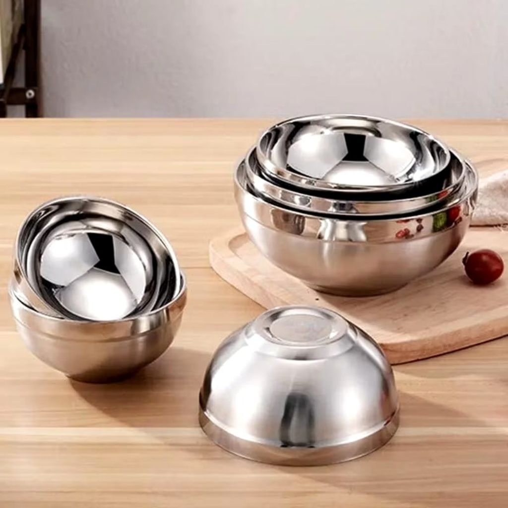 Mangkok Korea Stainless Steel 304 Anti Panas Mangkuk
