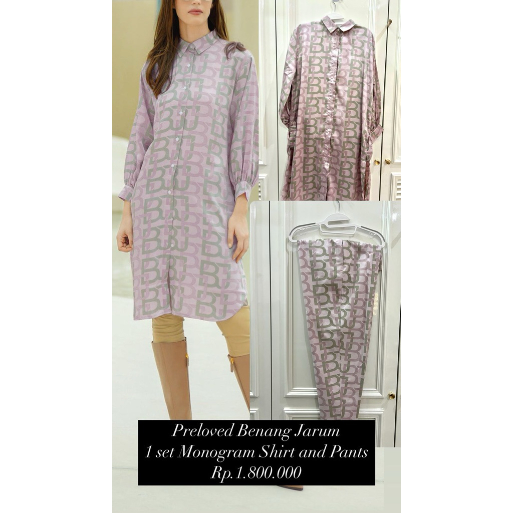 Benang Jarum Monogram ( BJ Monogram ) 1 set (PRELOVED)