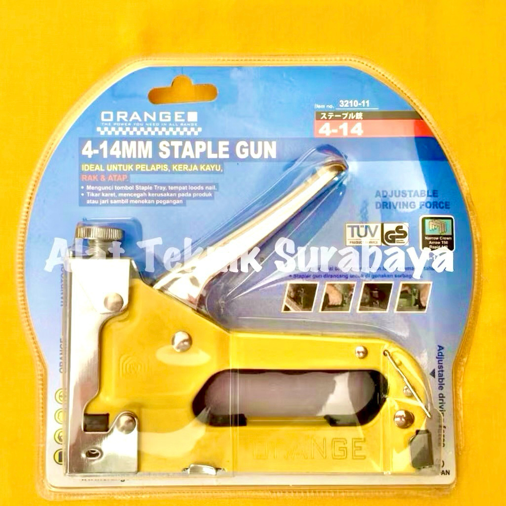 

STAPLES GUN ORANGE 4 - 14 MM / STAPLE GUN TUCKER STAPLER TACKER ORANGE 4-14 MM