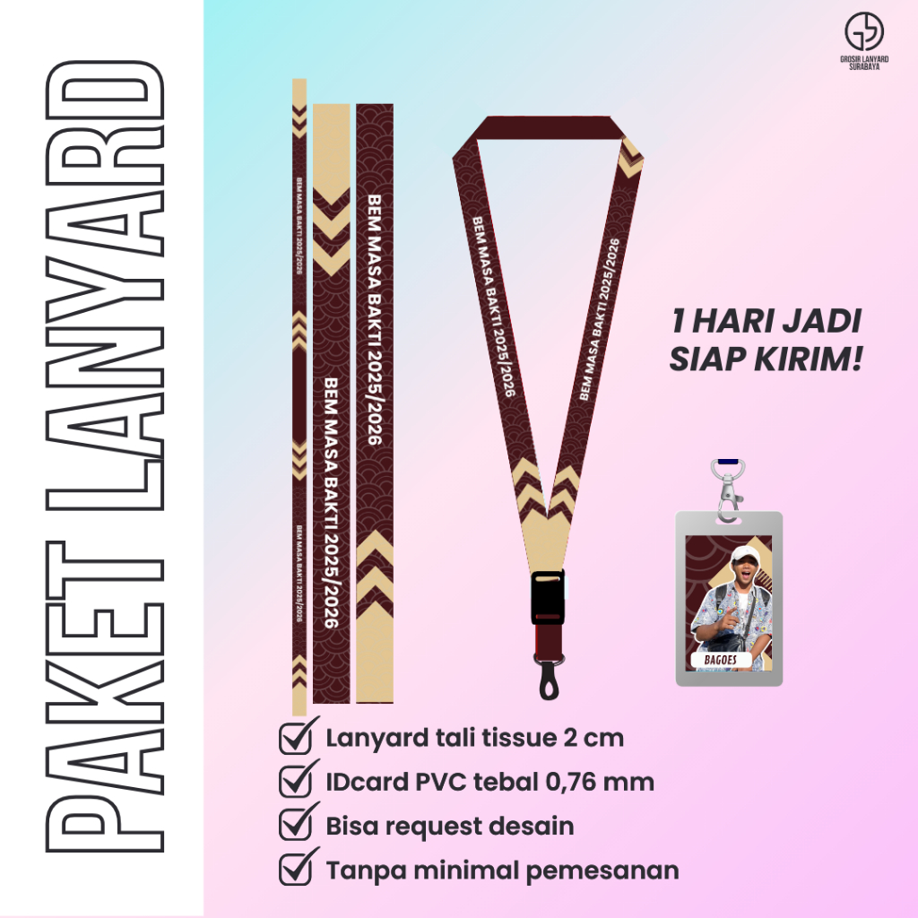 

LANYARD ID CARD BEM REQUEST TERMURAH
