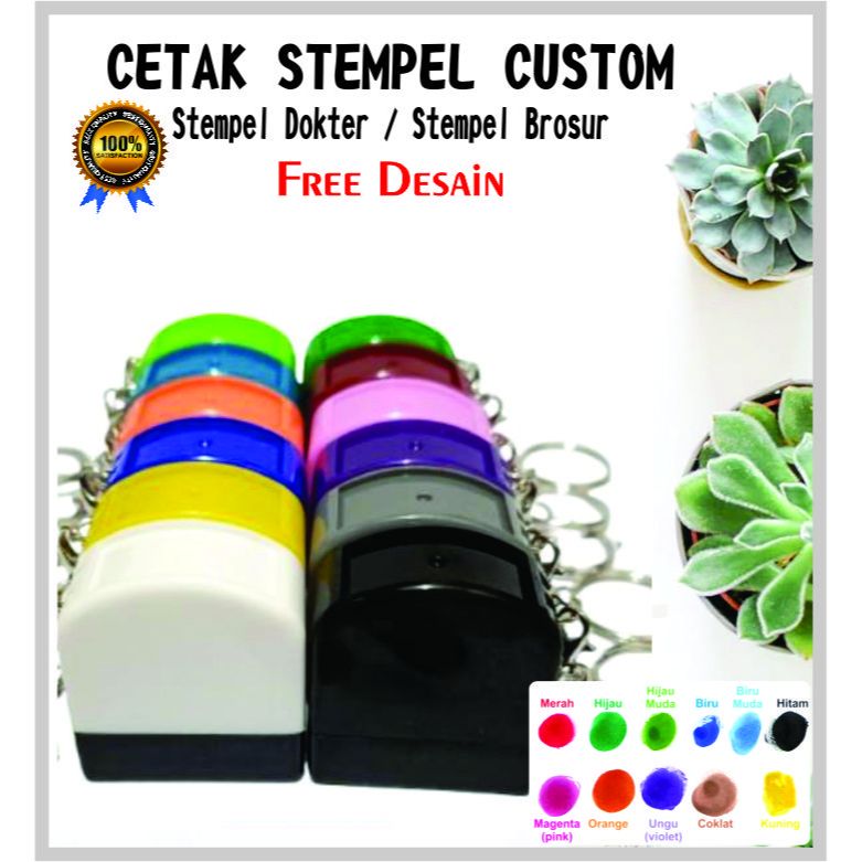 

*PROMO* stempel gantungan kunci / stempel dokter / stempel brosur GK 1030