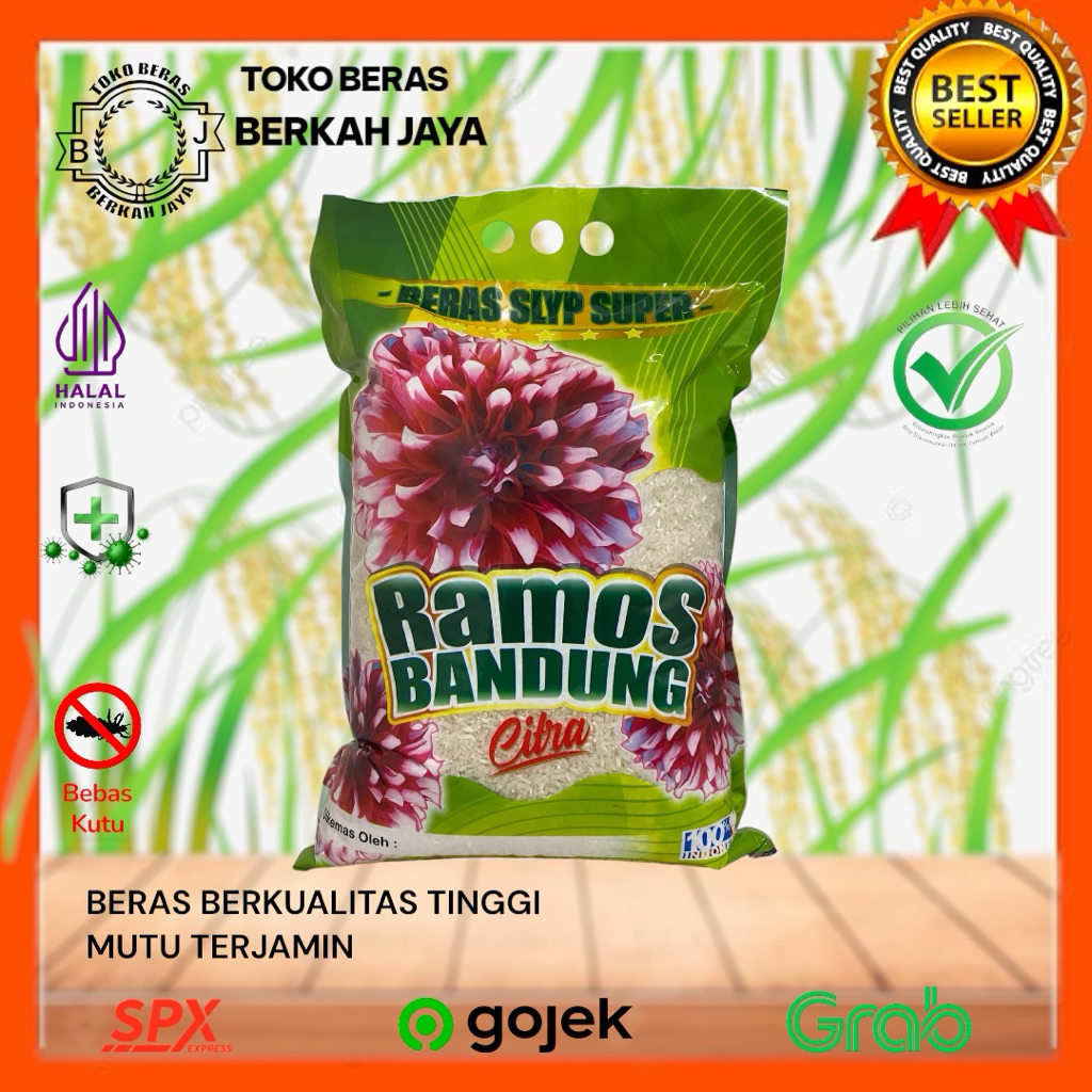 

Beras Ramos Bandung Slyp super 5kg