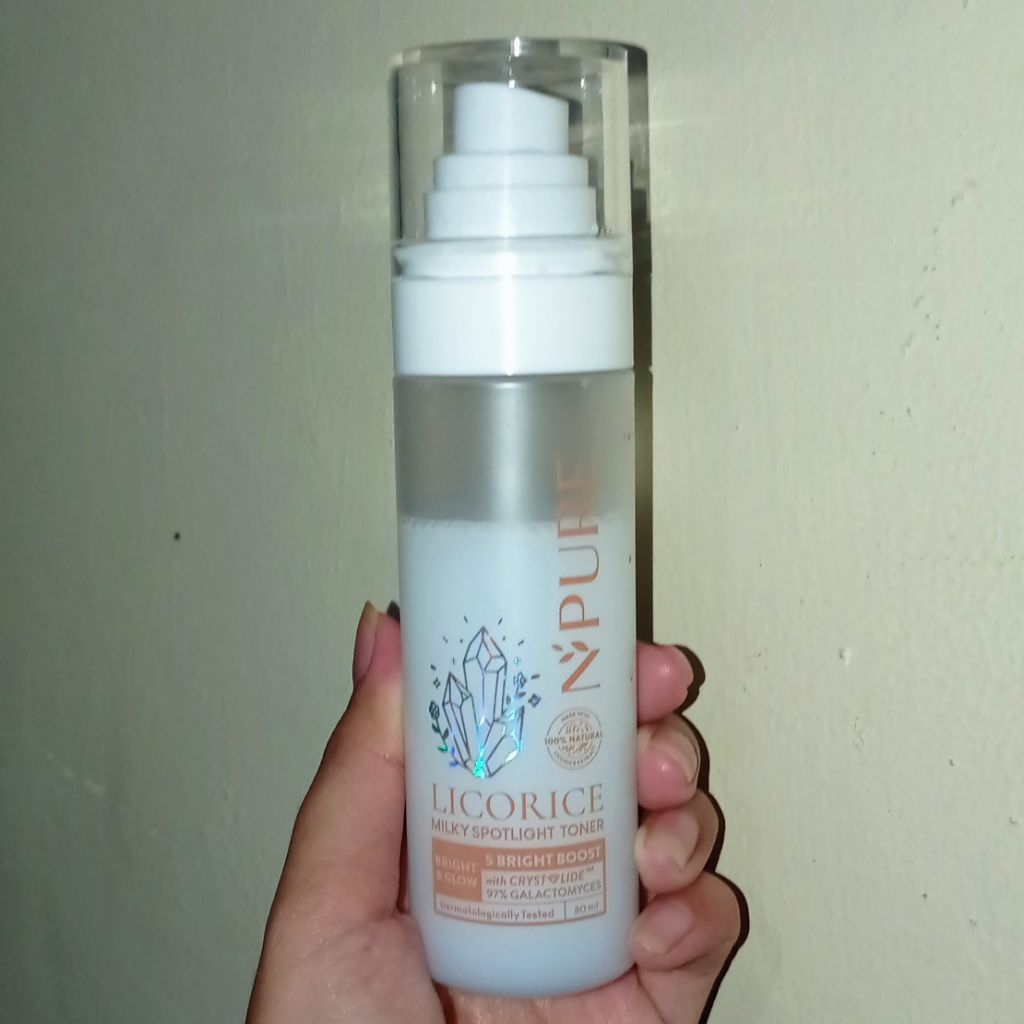 NPURE licorice toner preloved - milky spotlight toner - brightening toner preloved